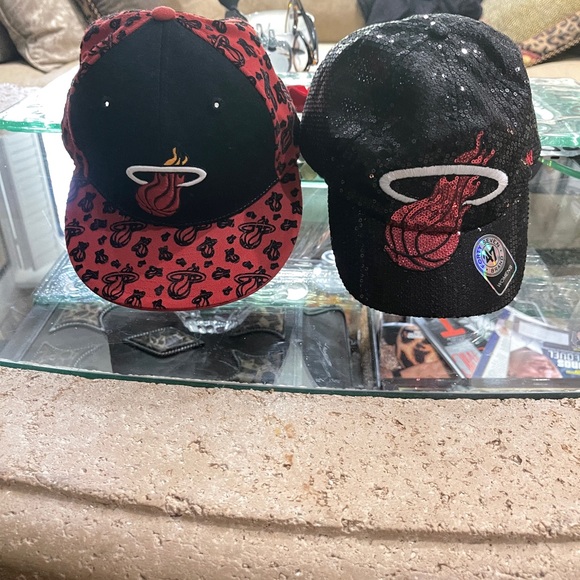 Two new adult Miami Heat caps!  Never worn and in perfect shape. Cleaning out - Picture 3 of 6